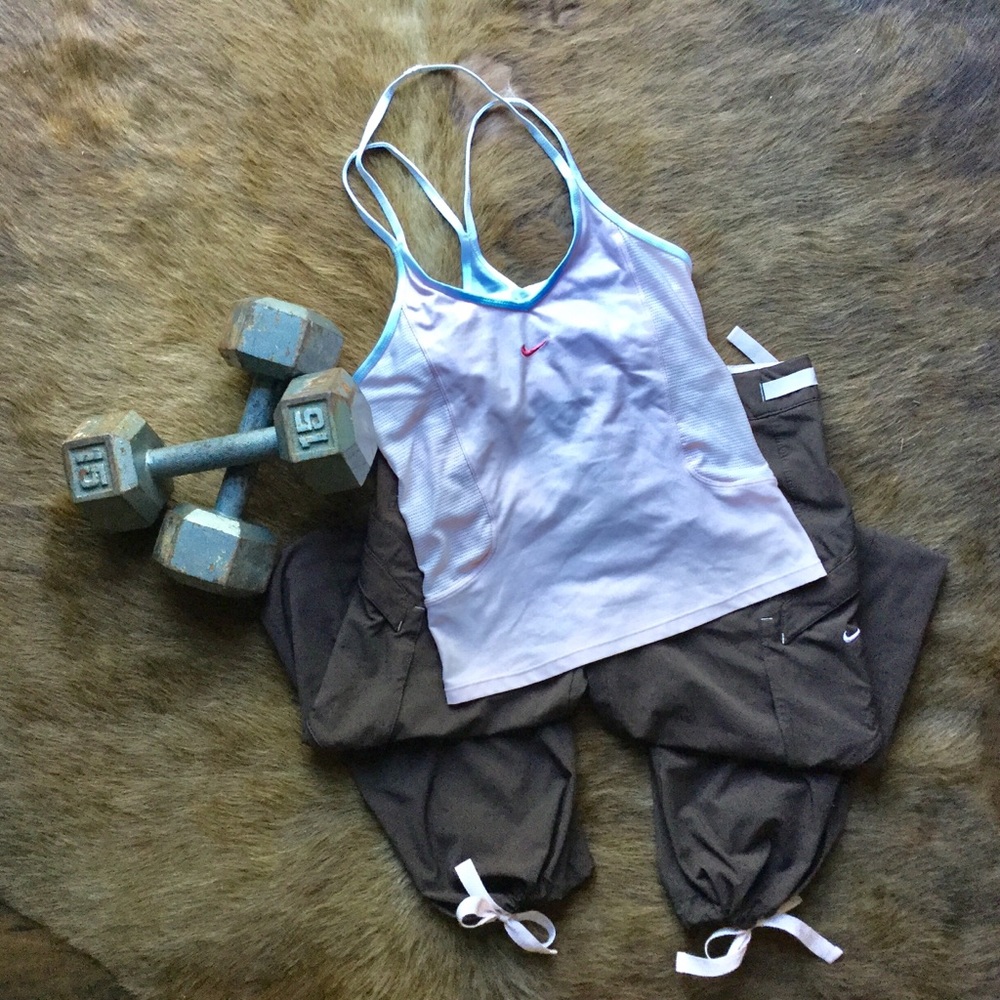 Nike Light Pink Racerback Tank Top.